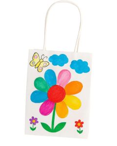 Papiertüten 20 Stück, 12x5,5x15cm, weiß