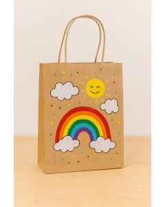 Papiertüten aus 20 Stück, 12x5,5x15cm, natur