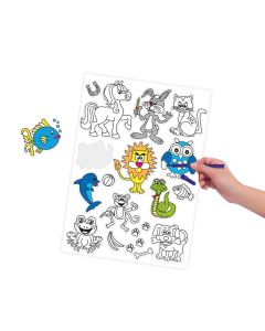 Aufkleber zum Ausmalen 10 Bogen