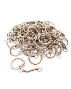Schlüsselringe mit Kette 50 Stück