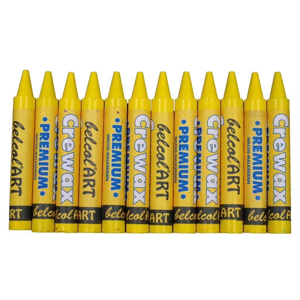 belcolART CREWAX , 12 Wachsmaler , Gelb