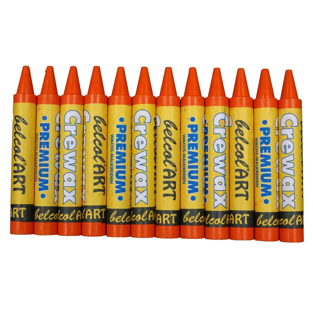 belcolART CREWAX , 12 Wachsmaler , Orange
