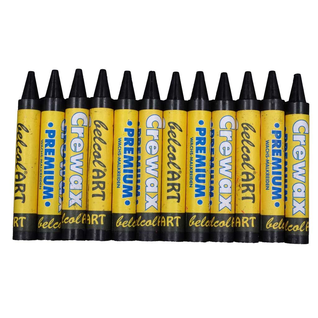 belcolART CREWAX , 12 Wachsmaler , Schwarz