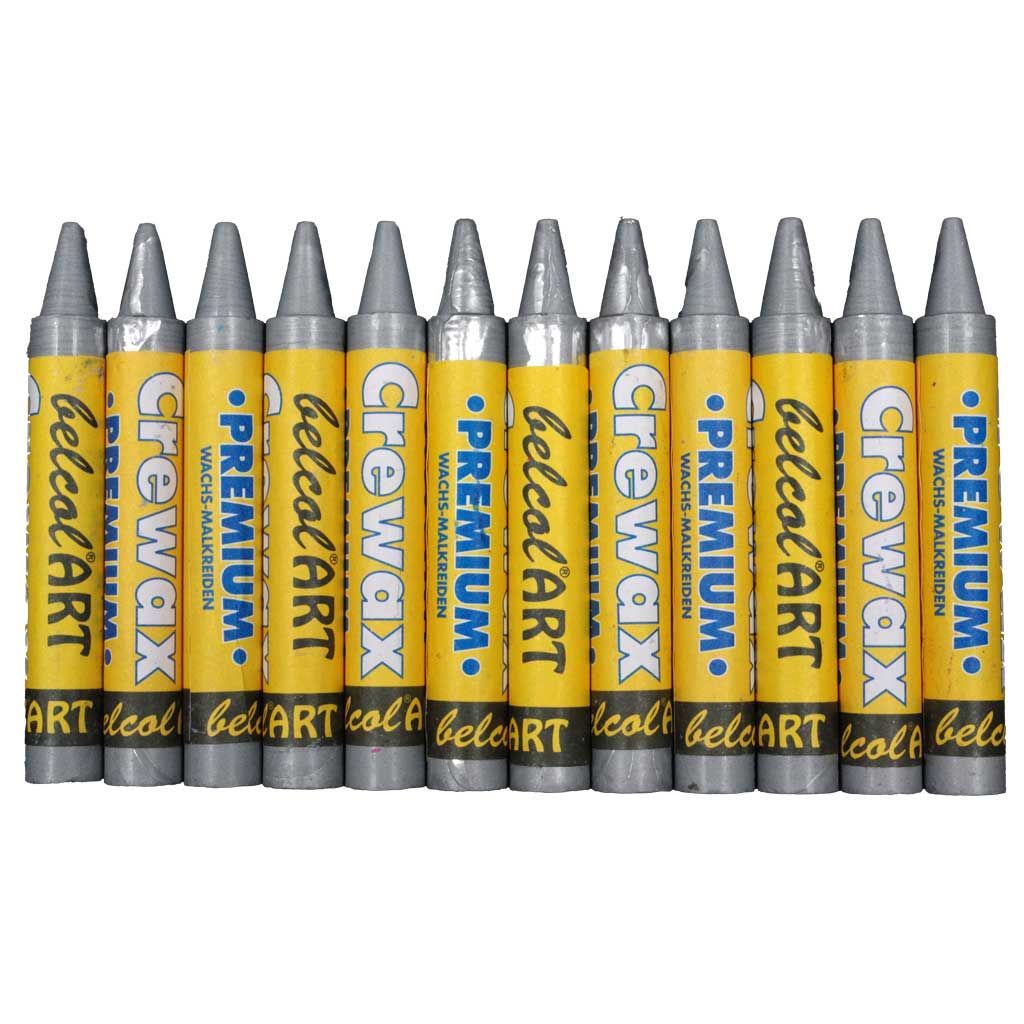 belcolART CREWAX , 12 Wachsmaler , Silber