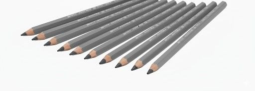 JOLLY X-BIG Farbstifte 12 Stück dunkelgrau