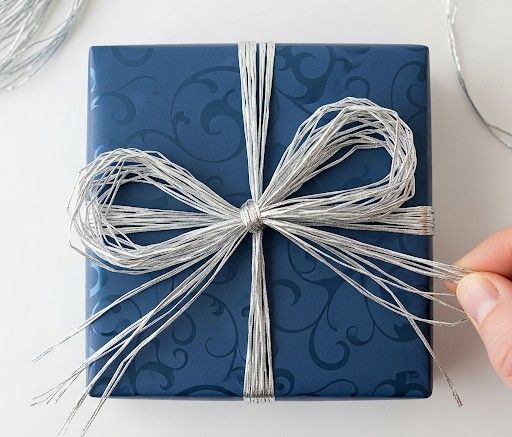 Edelbast 30m an einem Stück, silber