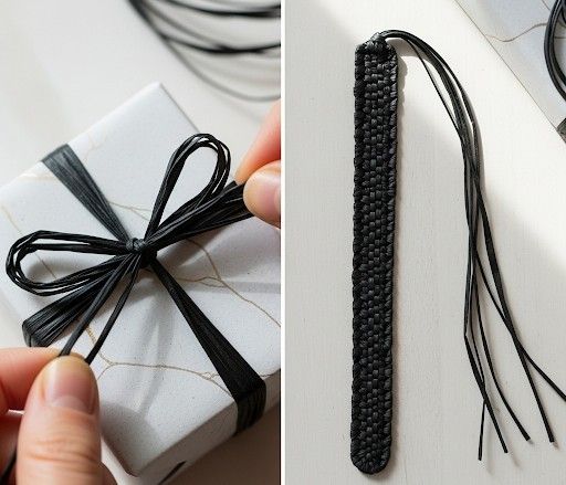 Edelbast 30m an einem Stück, schwarz