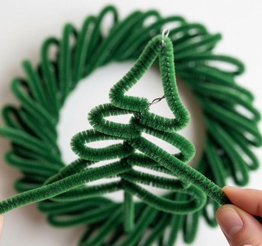 Chenilledraht, tannengrün