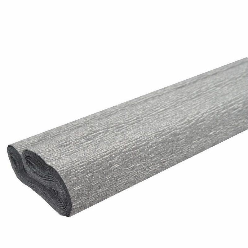 Krepppapier 50cmx2,5m 10 Lagen, silber