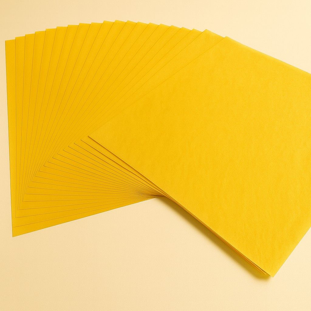 Blumenseide 20g/m², 50x70cm, 26 Bogen altgold