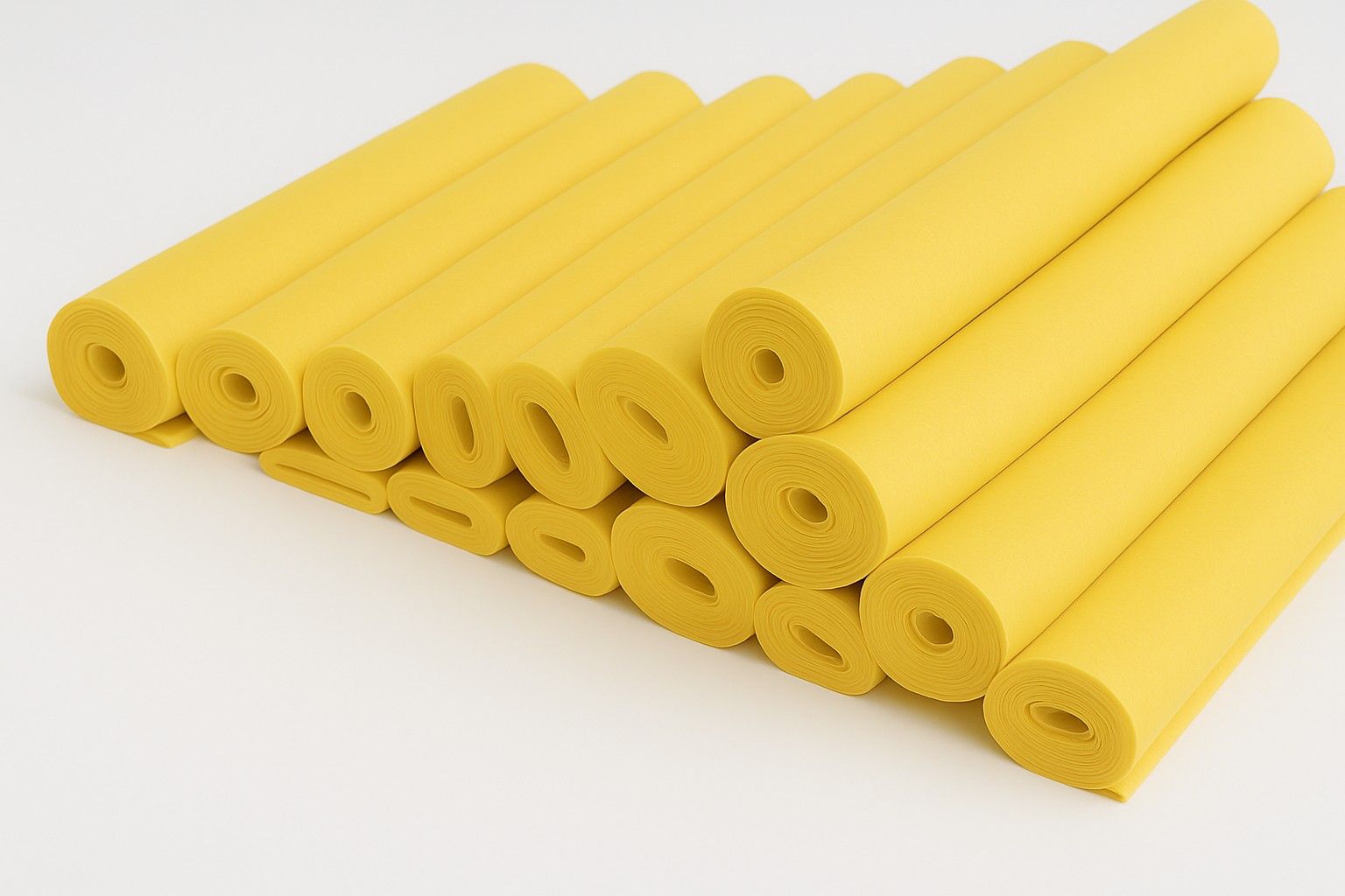 Bastelfilz 150g/m², 45cmx5m, 1 Rolle bananengelb