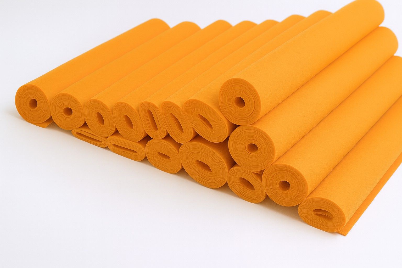 Bastelfilz 150g/m², 45cmx5m, 1 Rolle orange