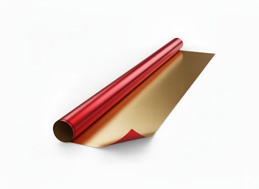 Alu-Folie 10mx50cm gold/rot