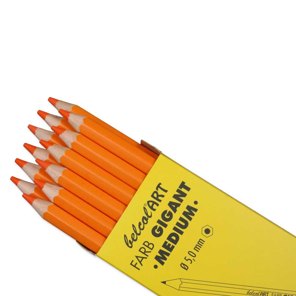 belcolART FARB GIGANT MEDIUM, 12 Stifte Orange
