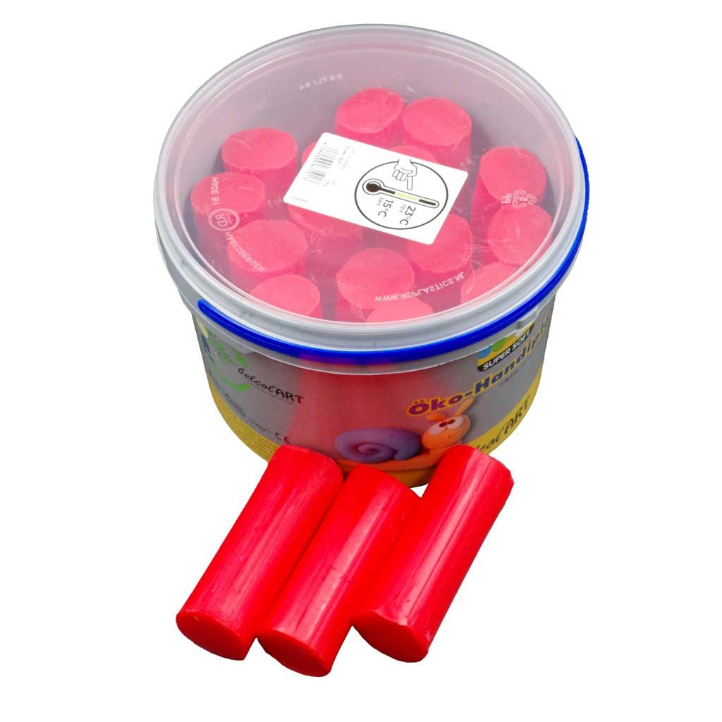 Öko-Handiplast 1750g im Eimer, Farbe rot