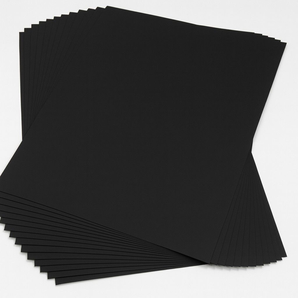 Tonpapier 130g/m², DIN A3, 50 Blatt schwarz