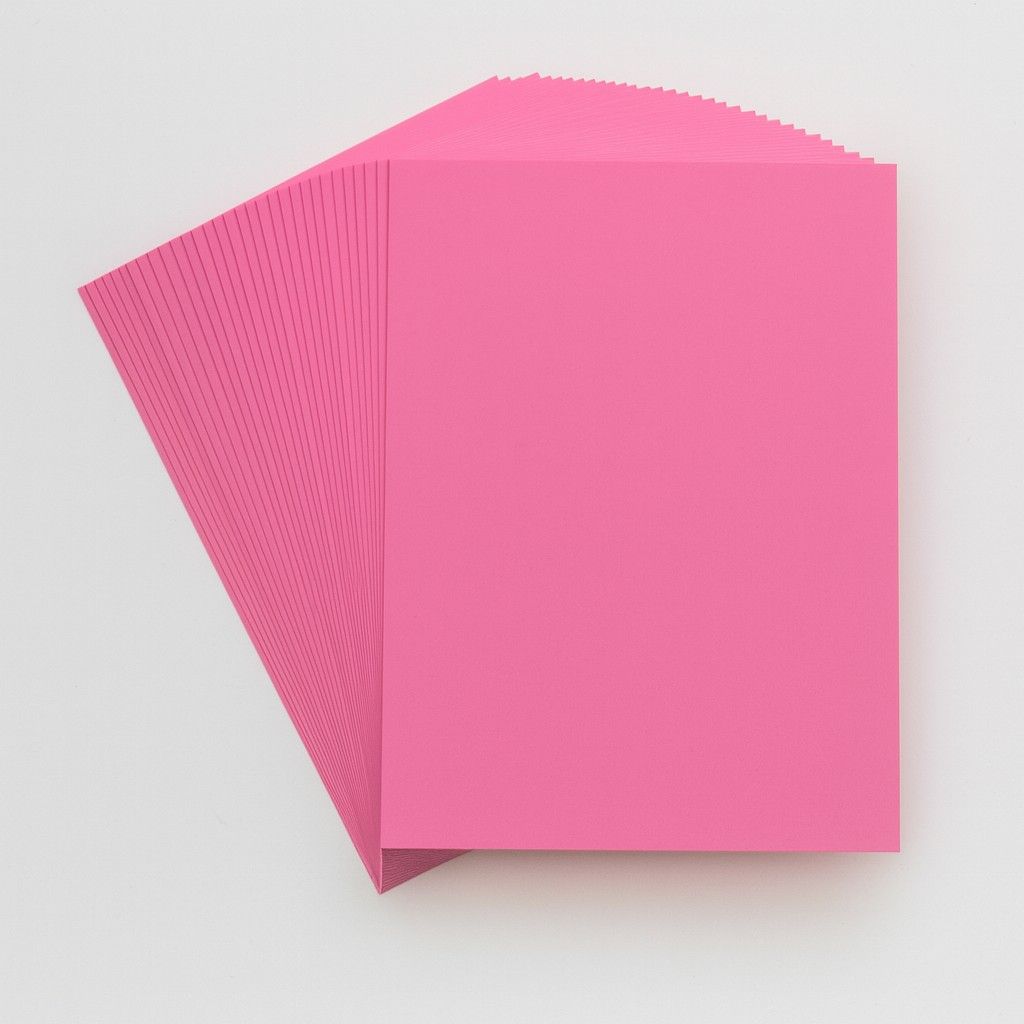 Fotokarton DIN A4, 50 Blatt rosa