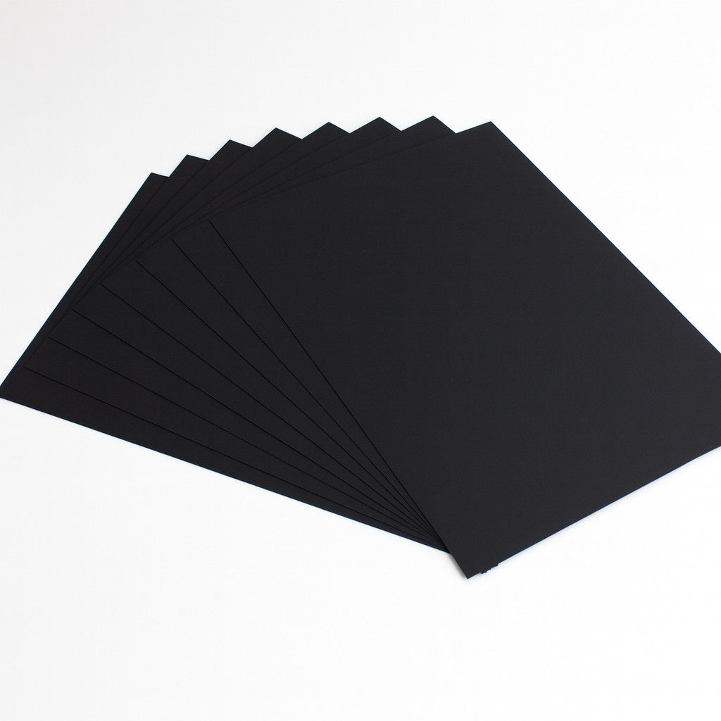 Fotokarton 300 g 70x100cm 10 Bl. schwarz
