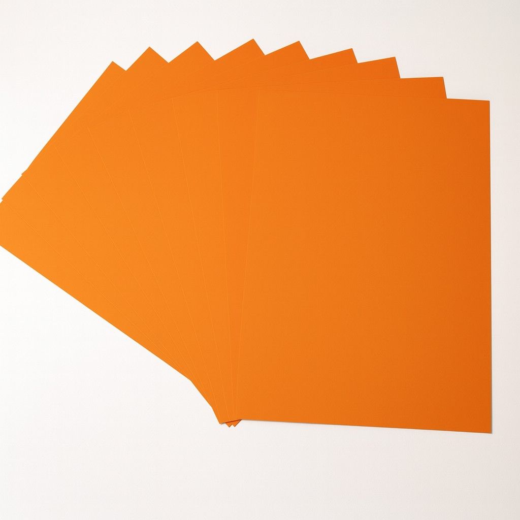 Fotokarton 50x70cm, 10 Bogen hellorange